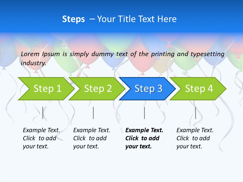 Float Circus Rainbow PowerPoint Template