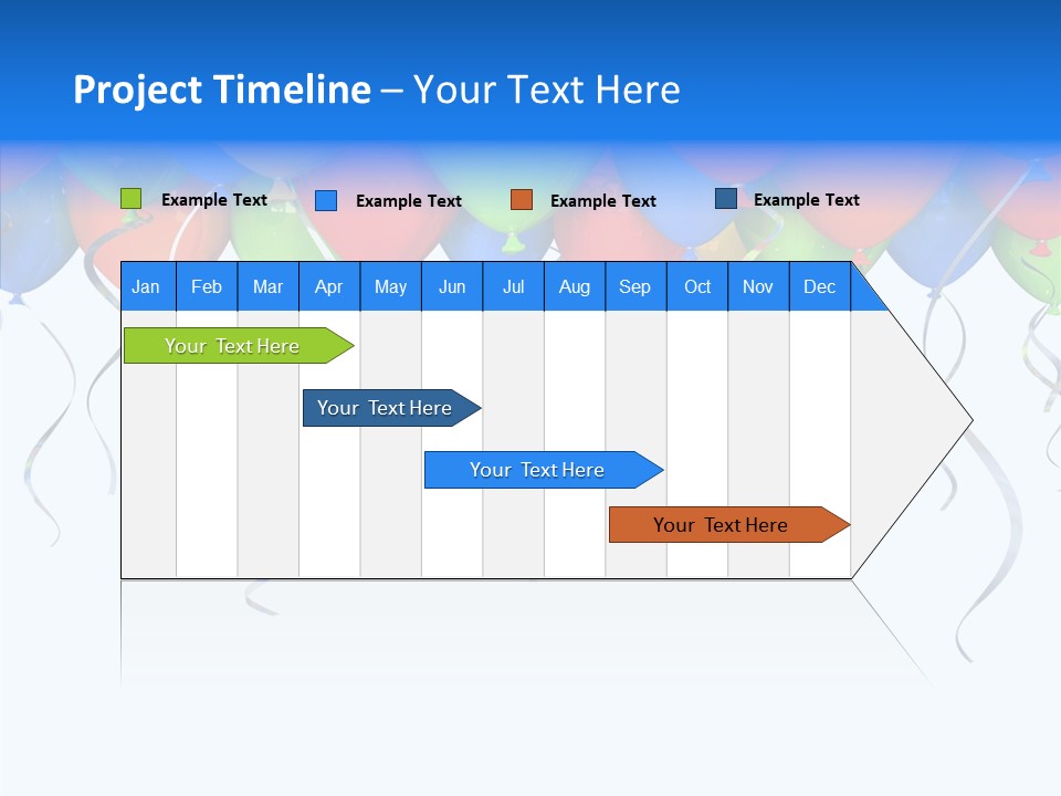 Float Circus Rainbow PowerPoint Template