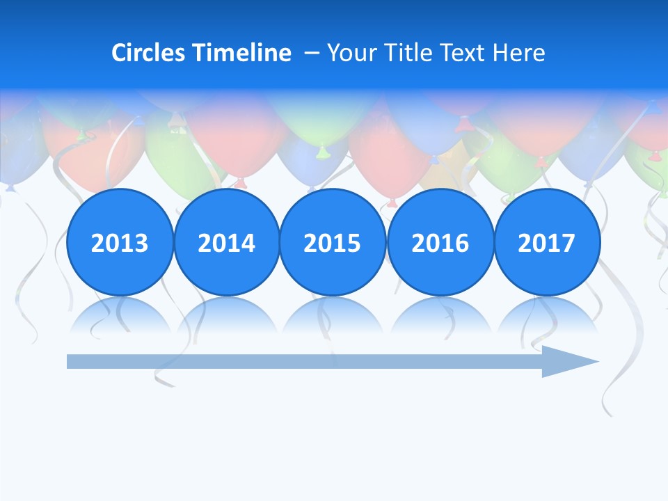 Float Circus Rainbow PowerPoint Template