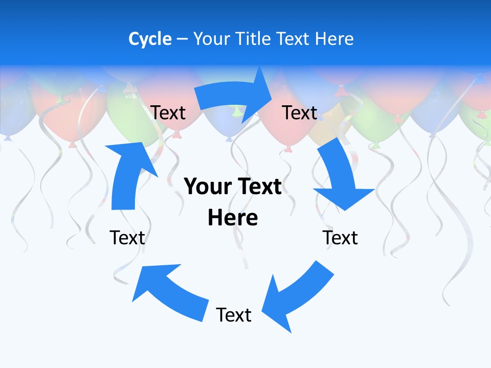 Float Circus Rainbow PowerPoint Template