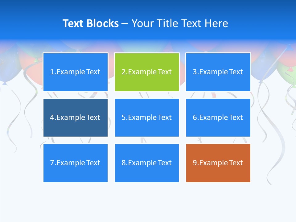 Float Circus Rainbow PowerPoint Template