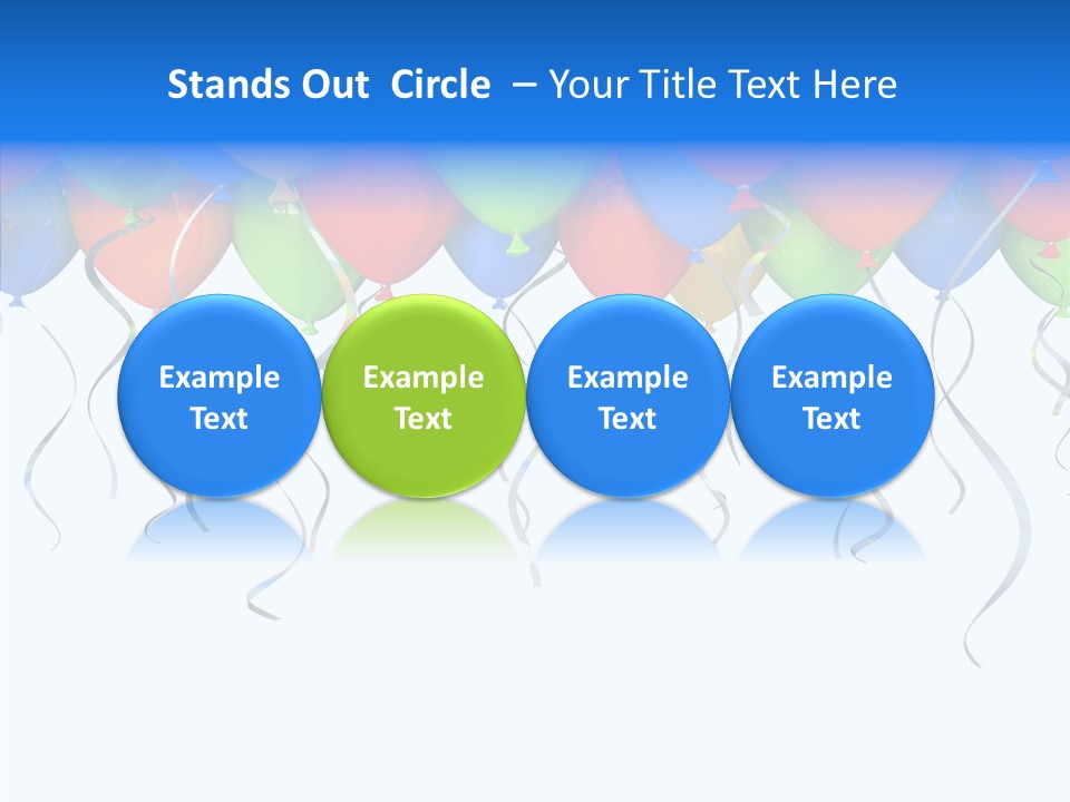 Float Circus Rainbow PowerPoint Template