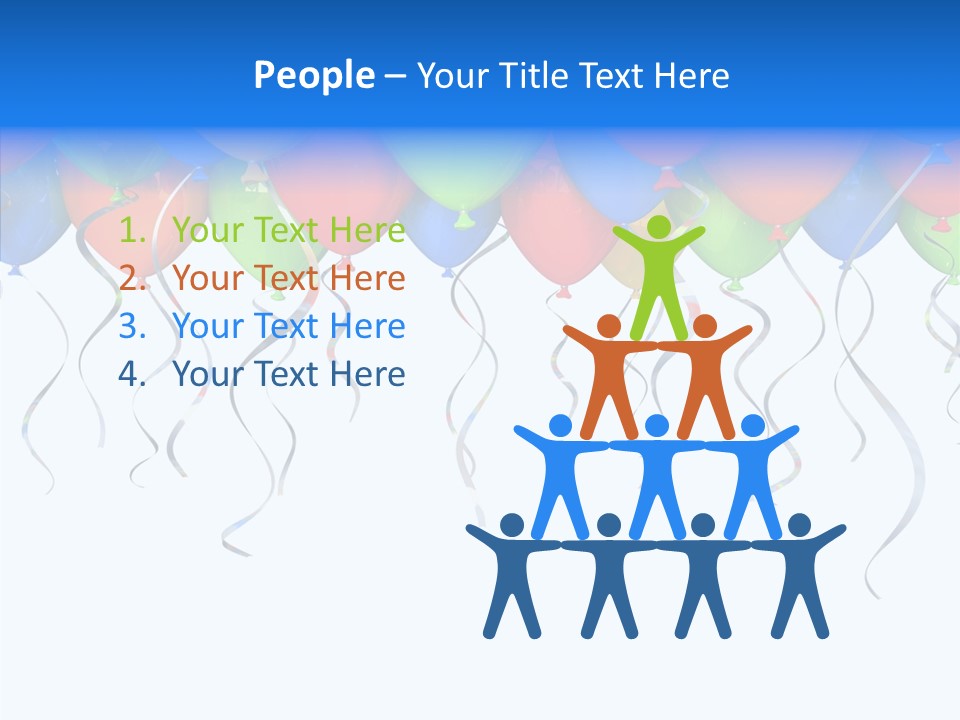 Float Circus Rainbow PowerPoint Template