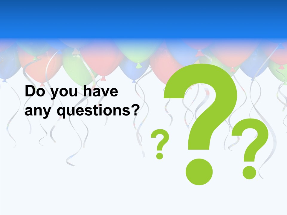 Float Circus Rainbow PowerPoint Template