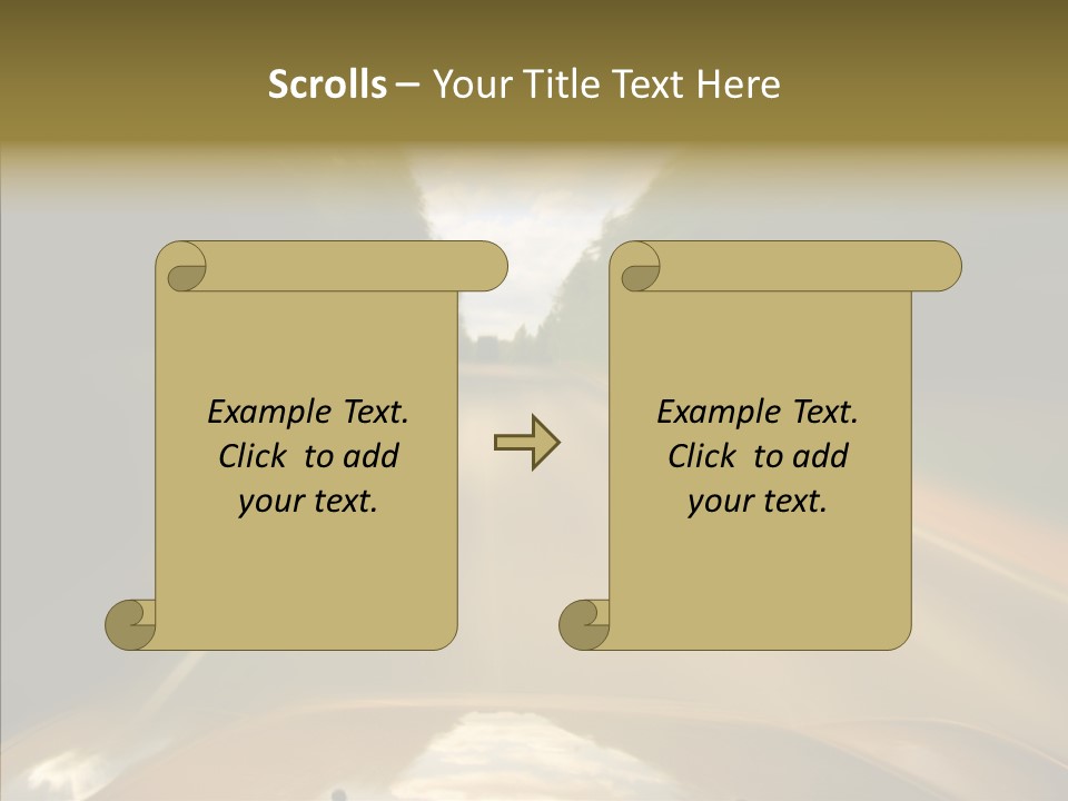 Paper Movement Motion PowerPoint Template