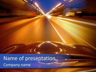 Futuristic Speedlight Accident PowerPoint Template