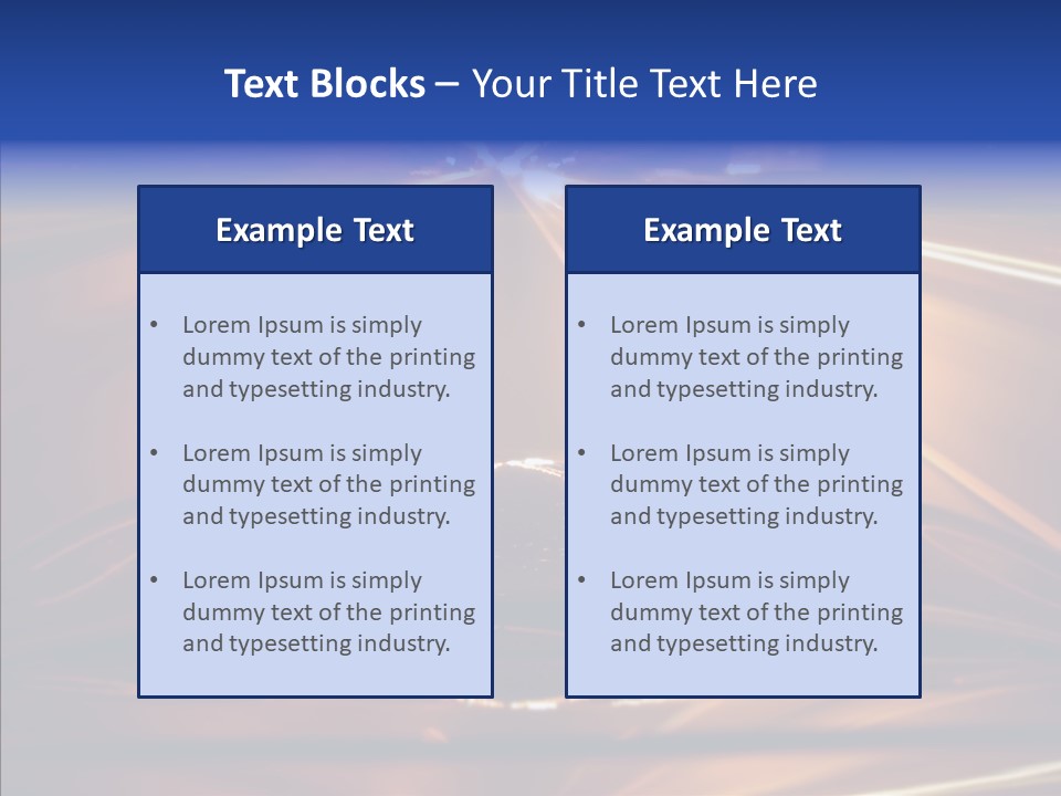 Futuristic Speedlight Accident PowerPoint Template