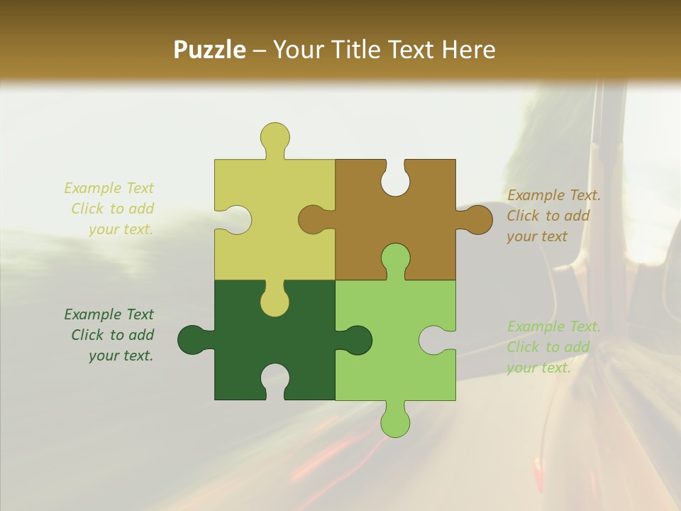 Accelerated Abstract Drive PowerPoint Template