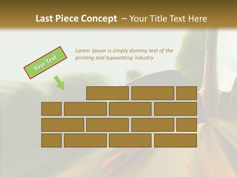 Accelerated Abstract Drive PowerPoint Template