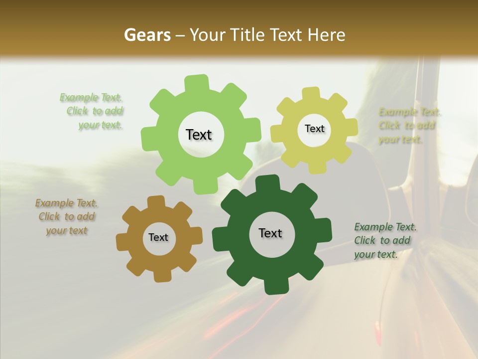 Accelerated Abstract Drive PowerPoint Template