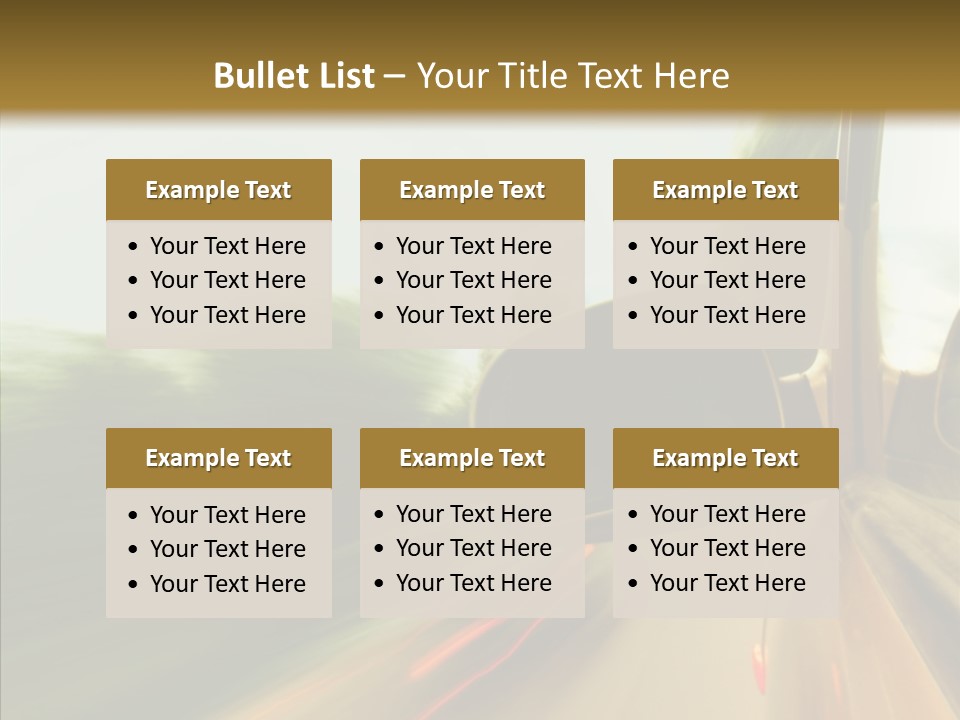 Accelerated Abstract Drive PowerPoint Template