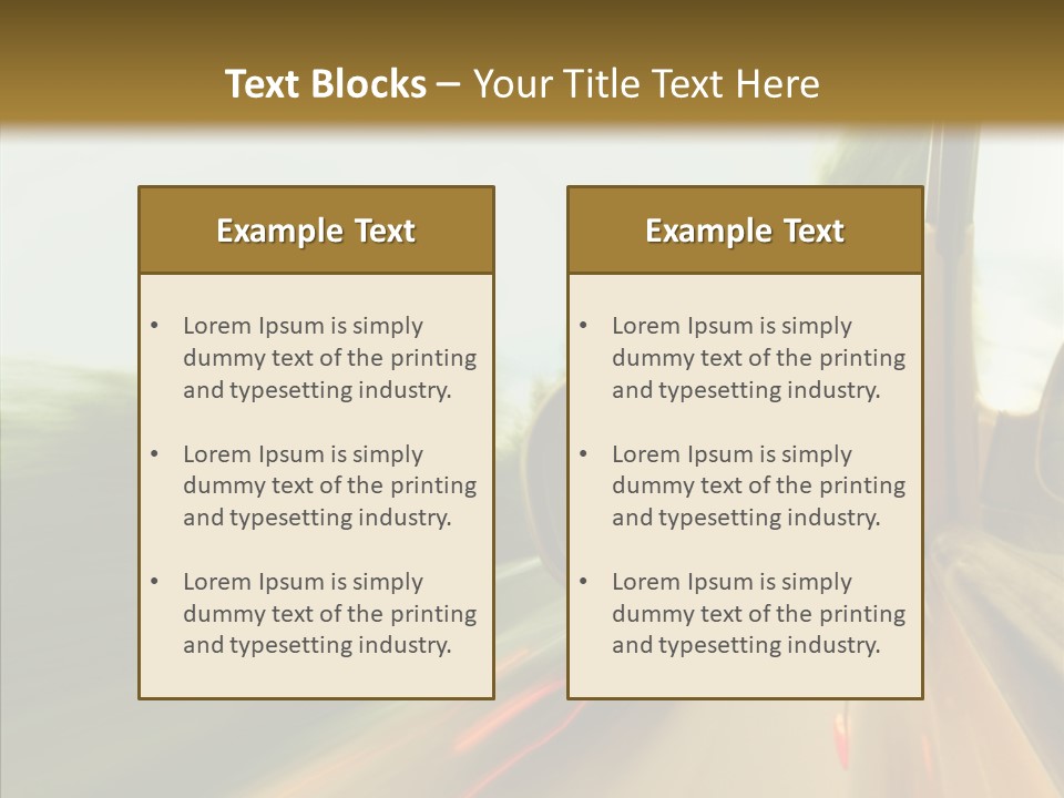 Accelerated Abstract Drive PowerPoint Template