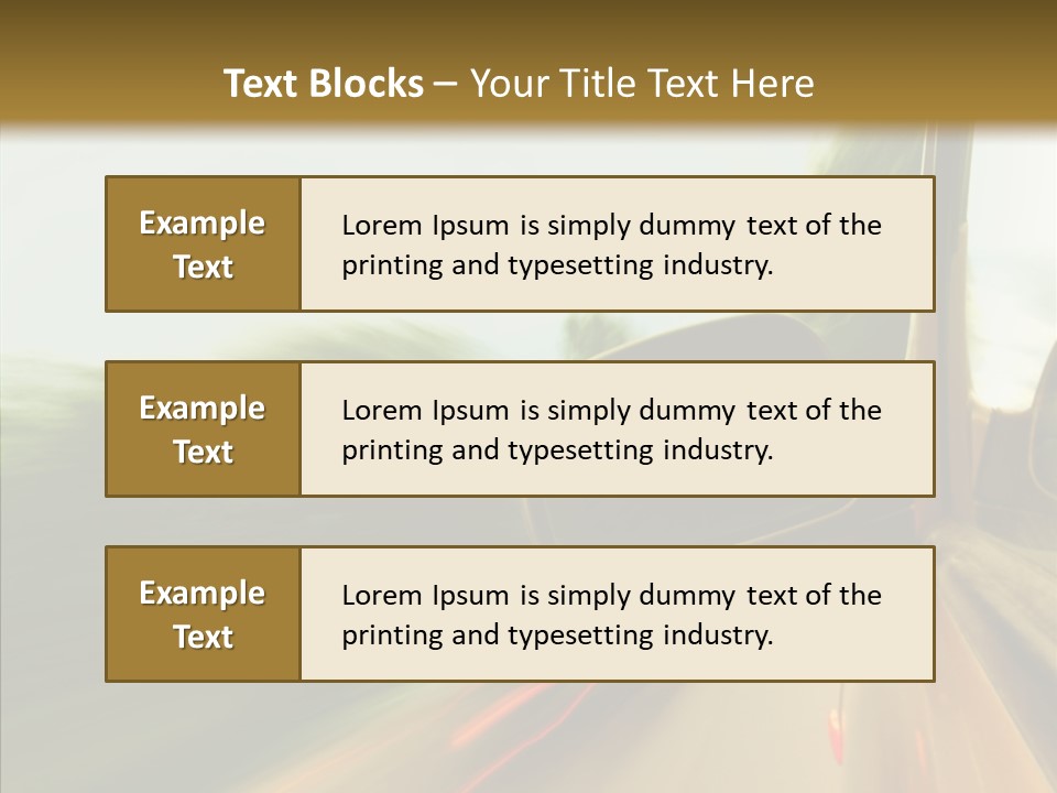 Accelerated Abstract Drive PowerPoint Template