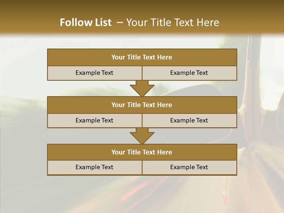 Accelerated Abstract Drive PowerPoint Template