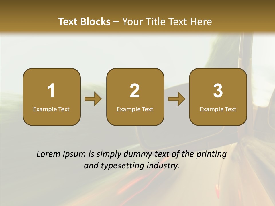 Accelerated Abstract Drive PowerPoint Template