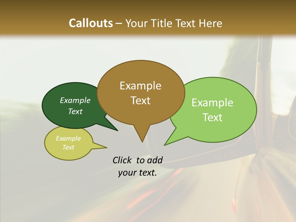 Accelerated Abstract Drive PowerPoint Template