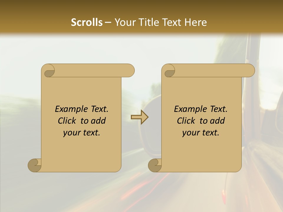Accelerated Abstract Drive PowerPoint Template