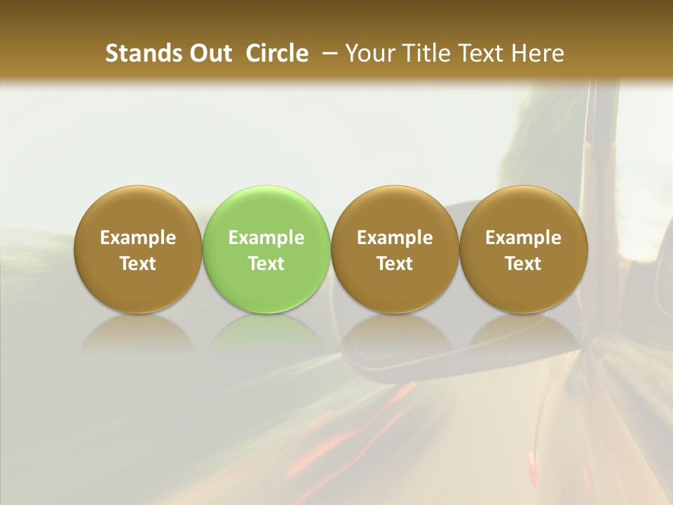 Accelerated Abstract Drive PowerPoint Template