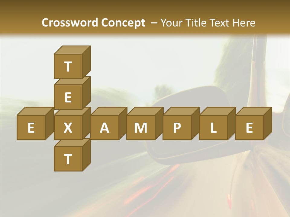 Accelerated Abstract Drive PowerPoint Template