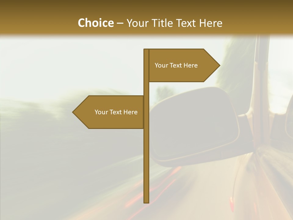 Accelerated Abstract Drive PowerPoint Template
