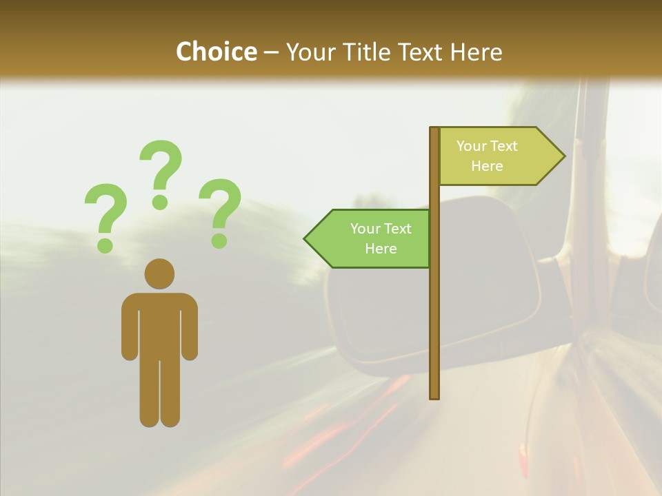 Accelerated Abstract Drive PowerPoint Template