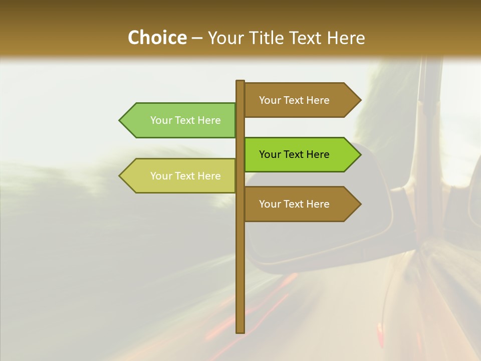 Accelerated Abstract Drive PowerPoint Template