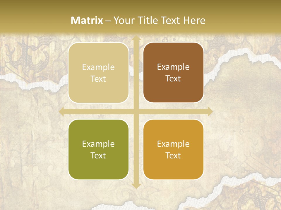 Border Splats Material PowerPoint Template