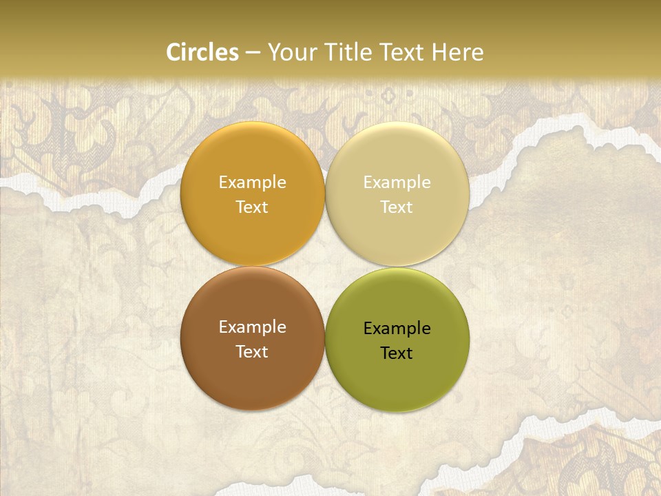 Border Splats Material PowerPoint Template