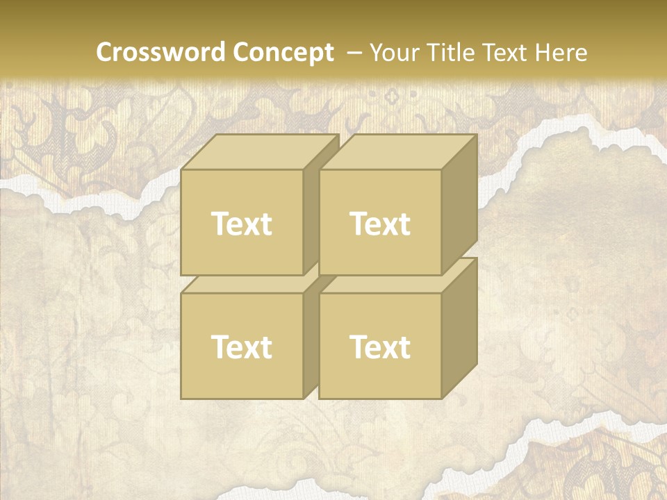 Border Splats Material PowerPoint Template