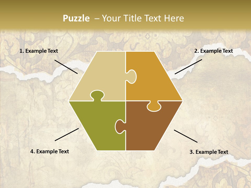 Border Splats Material PowerPoint Template