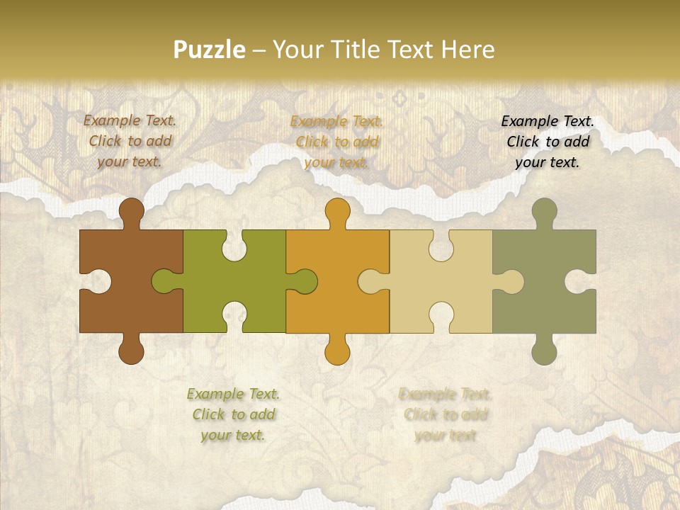 Border Splats Material PowerPoint Template