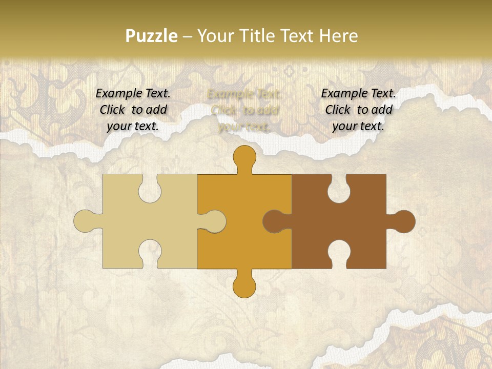 Border Splats Material PowerPoint Template