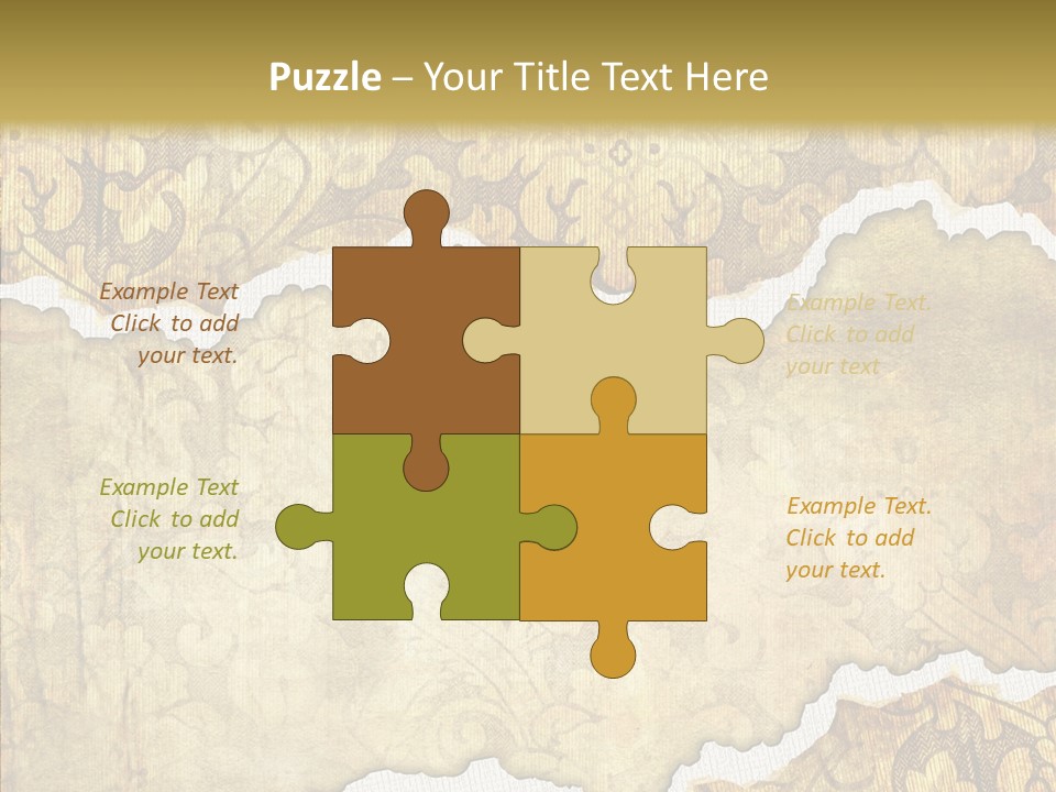 Border Splats Material PowerPoint Template