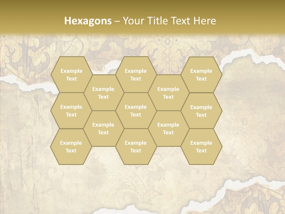 Border Splats Material PowerPoint Template