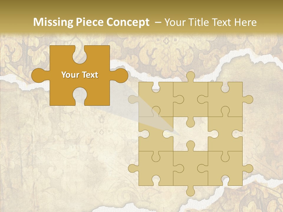 Border Splats Material PowerPoint Template