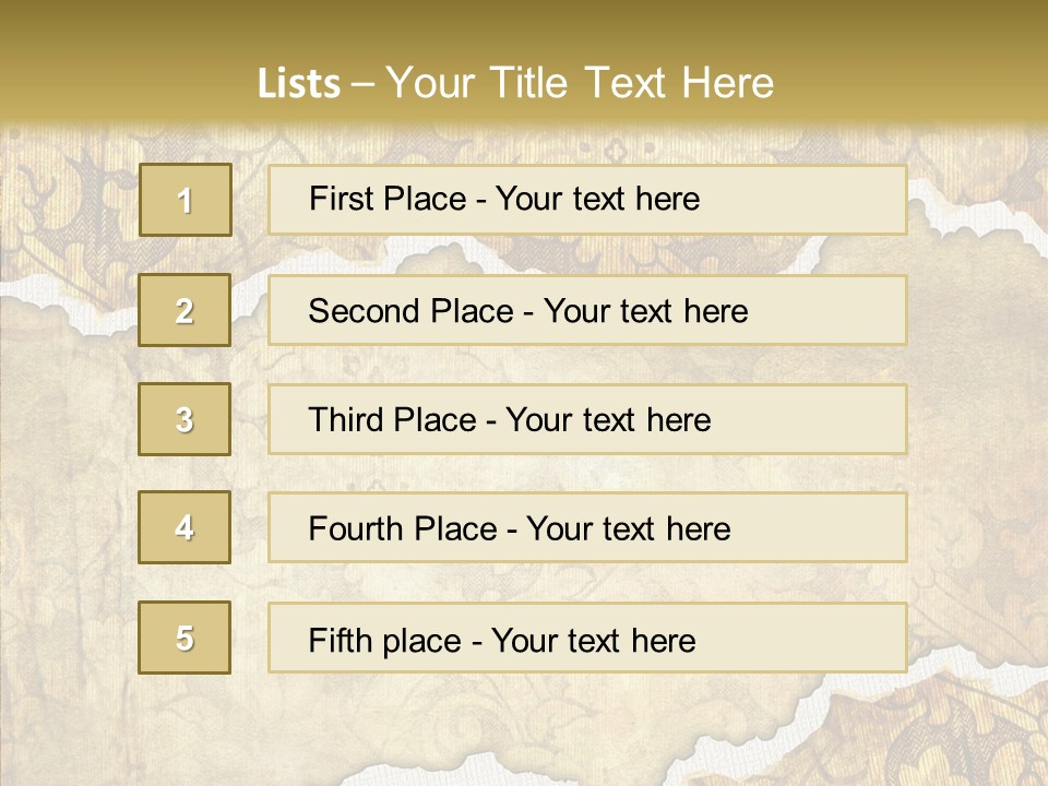 Border Splats Material PowerPoint Template