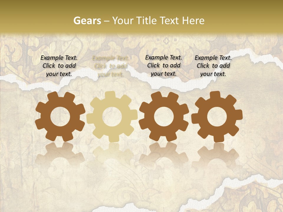 Border Splats Material PowerPoint Template