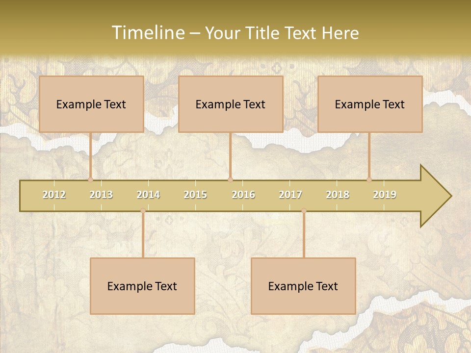 Border Splats Material PowerPoint Template
