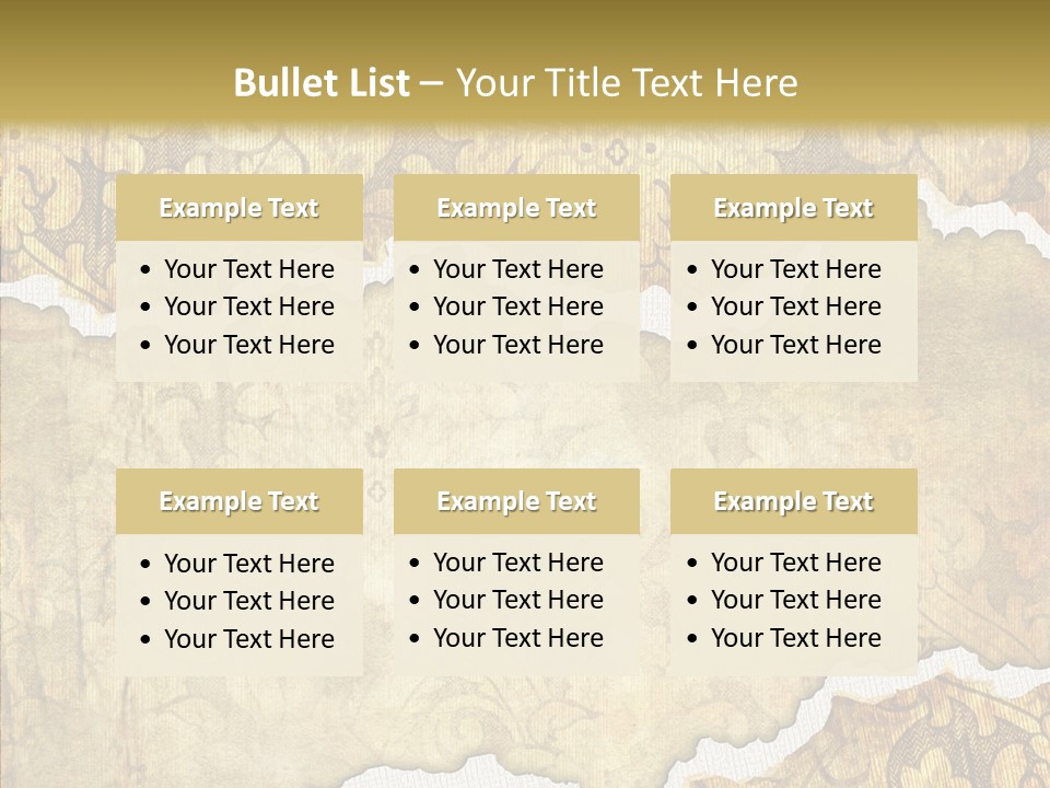 Border Splats Material PowerPoint Template