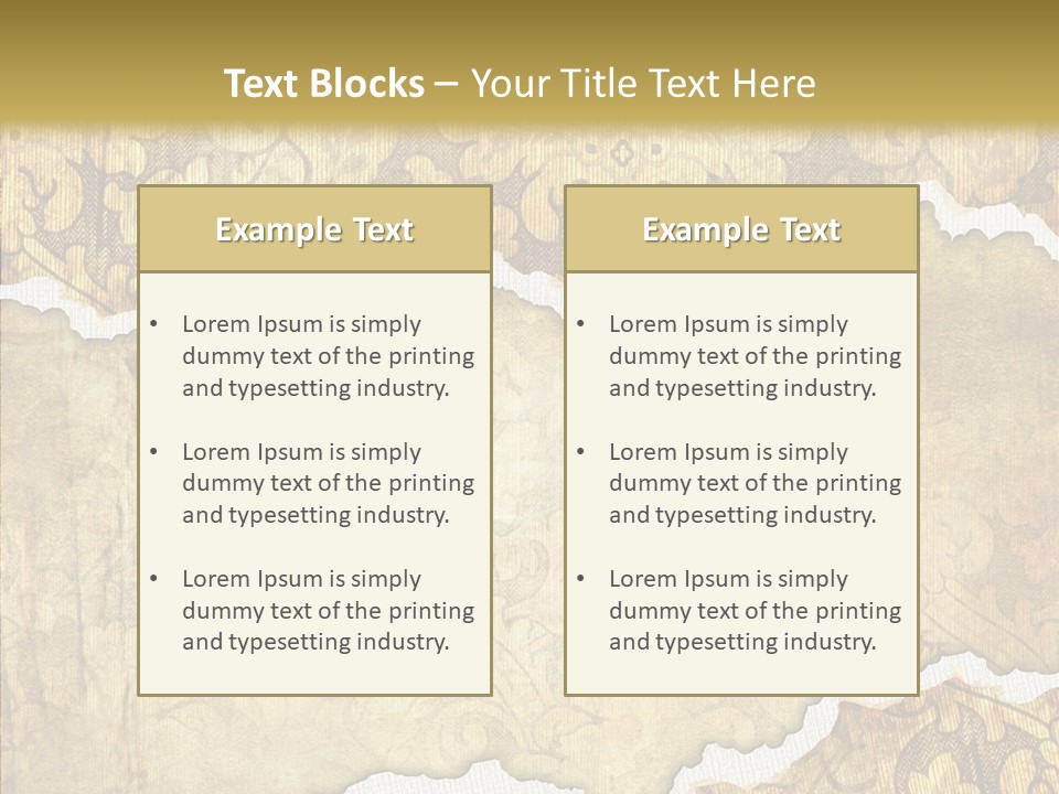 Border Splats Material PowerPoint Template