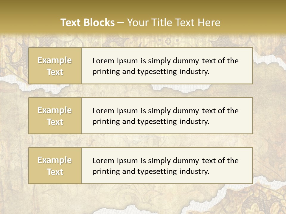 Border Splats Material PowerPoint Template