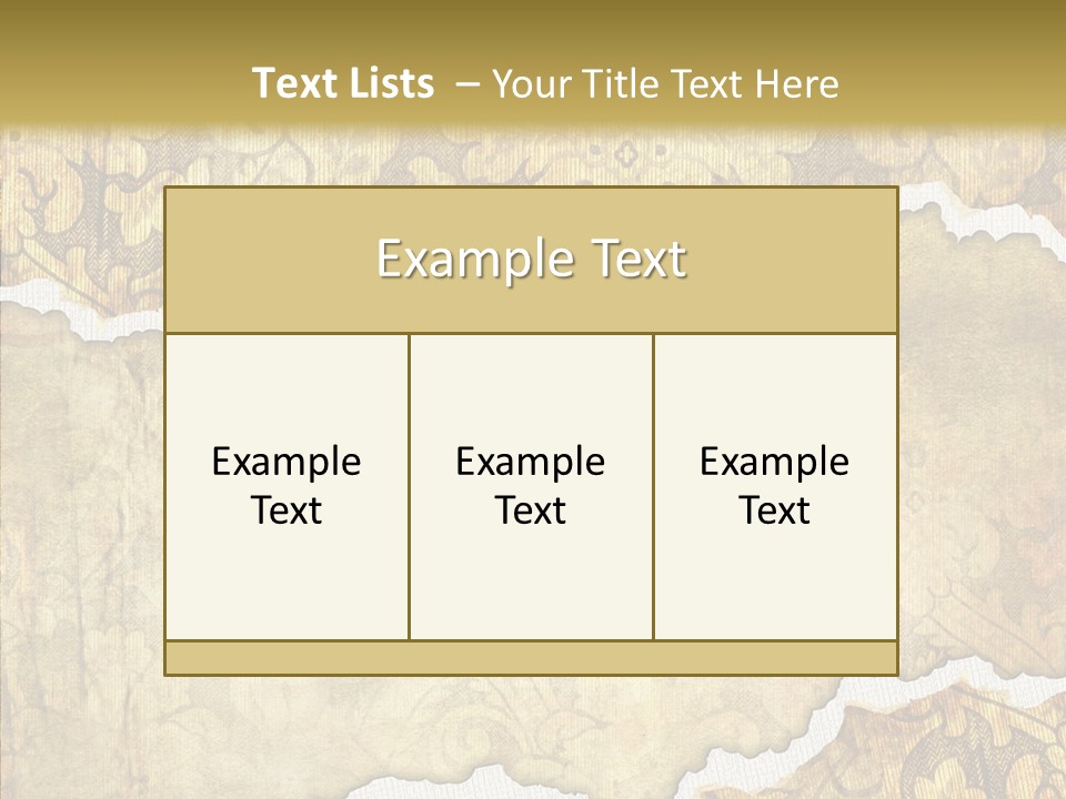 Border Splats Material PowerPoint Template