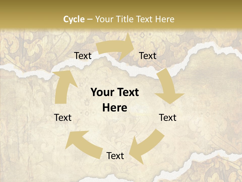 Border Splats Material PowerPoint Template