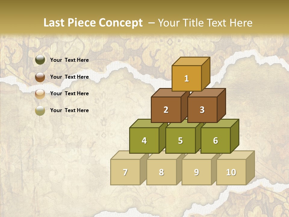 Border Splats Material PowerPoint Template