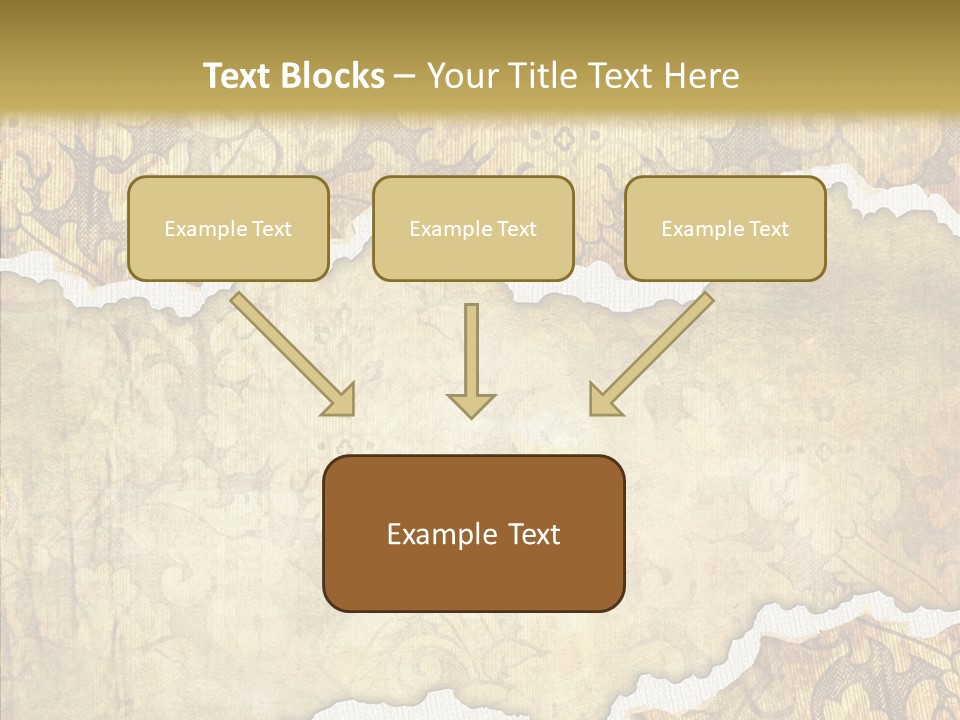 Border Splats Material PowerPoint Template