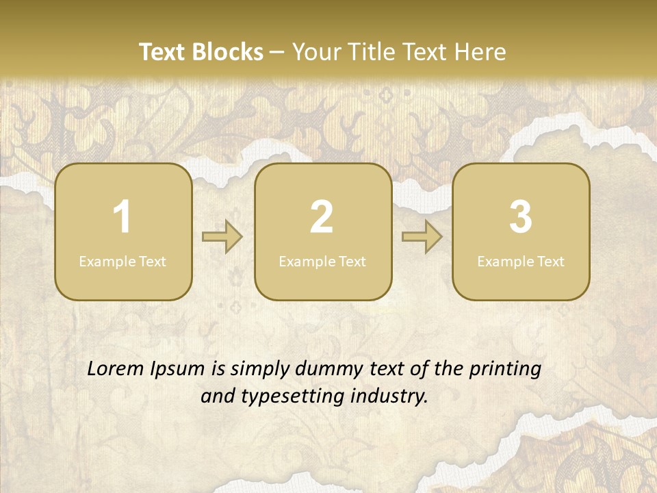 Border Splats Material PowerPoint Template