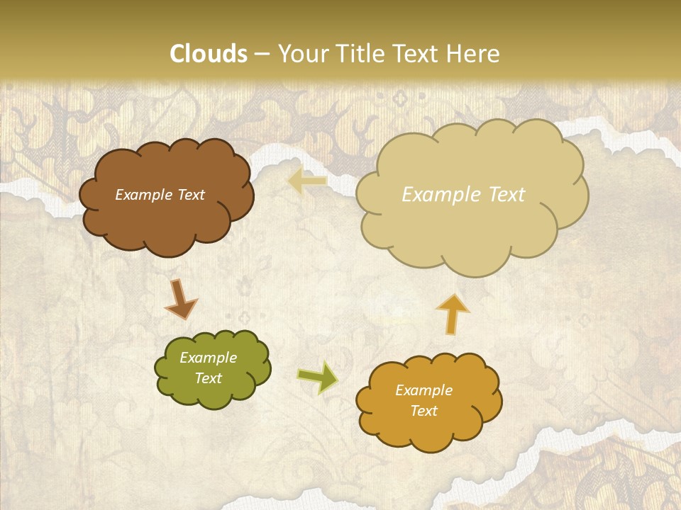 Border Splats Material PowerPoint Template