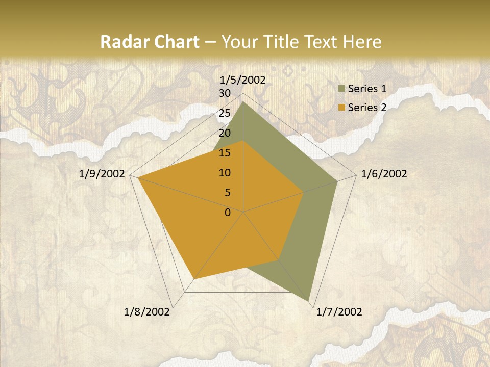Border Splats Material PowerPoint Template