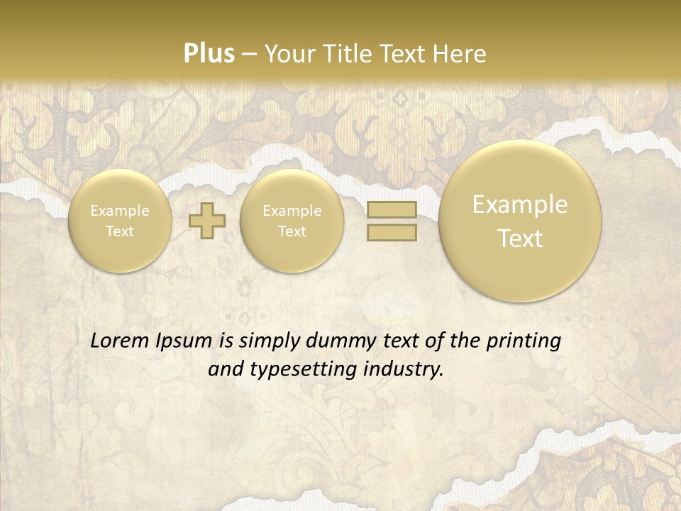 Border Splats Material PowerPoint Template