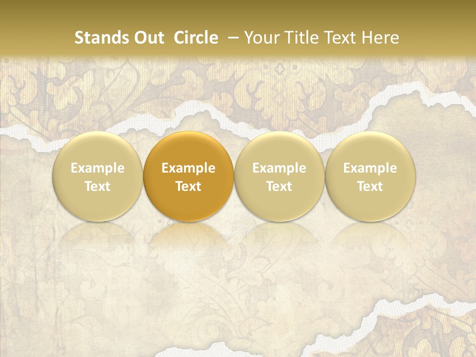 Border Splats Material PowerPoint Template